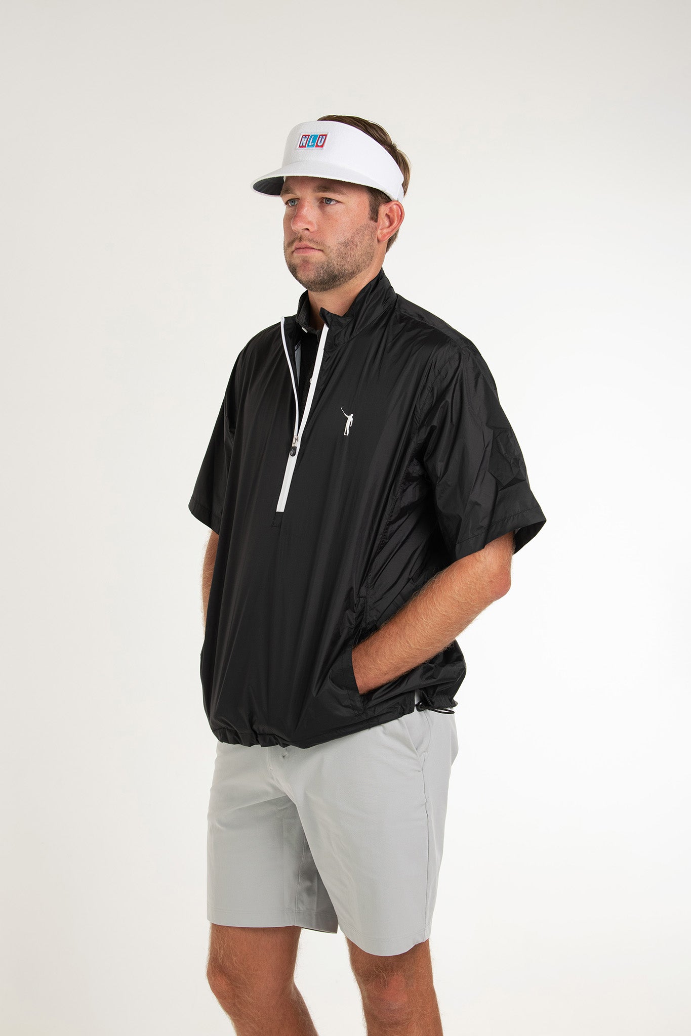 NLU Short Sleeve Rain Jacket | Black – No Laying Up