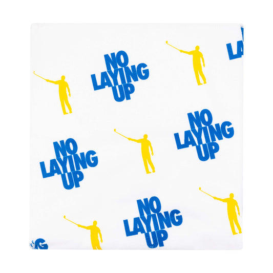 No Laying Up Logo Towel | Blue & Yellow