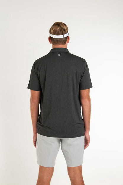 NLU Performance Polo | Heather Black