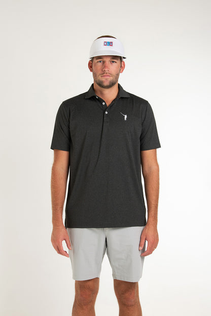 NLU Performance Polo | Heather Black