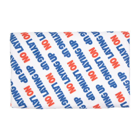 No Laying Up Script Towel | Red, White & Blue