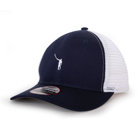 Kids Mesh Hat | Navy w/ White Wayward Logo