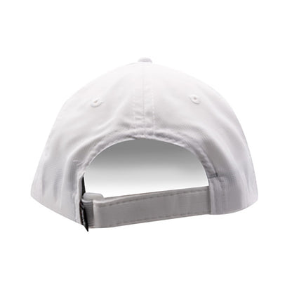 The No Laying Up Kids Performance Hat | White w/ Navy Wayward Drive