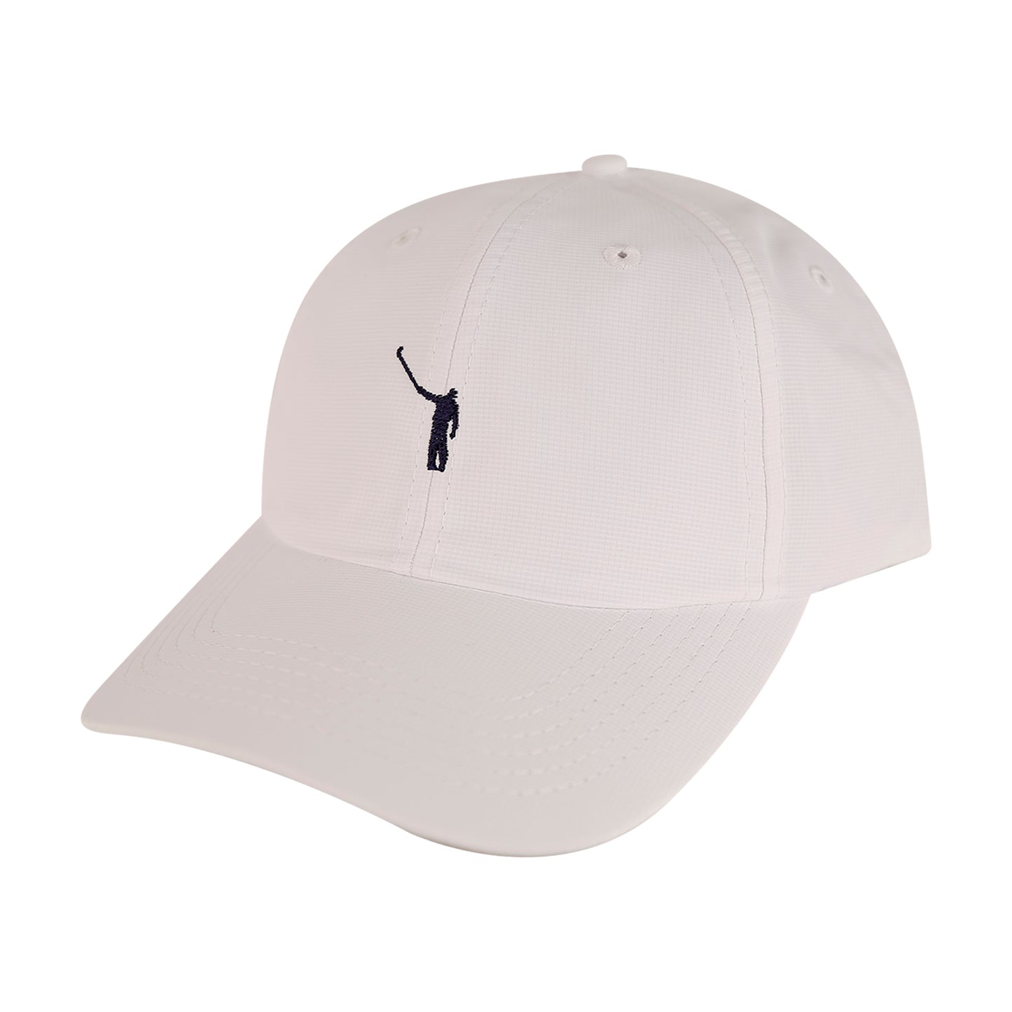The No Laying Up Hat | White w/ Navy Logo