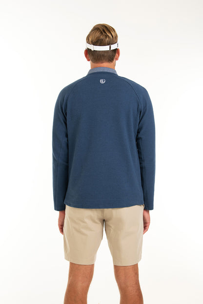 No Laying Up Textured Crew Neck Pullover | Navy