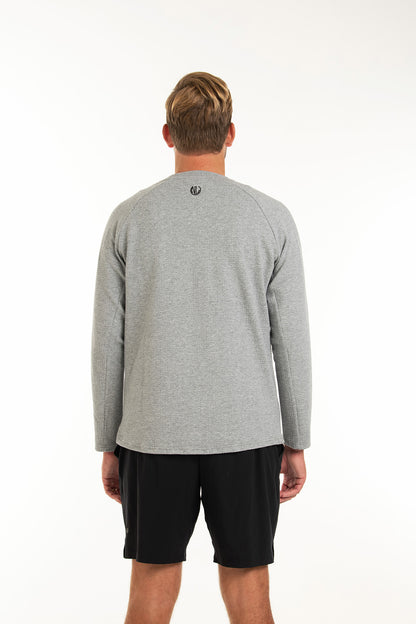 No Laying Up Textured Crew Neck Pullover | Grey