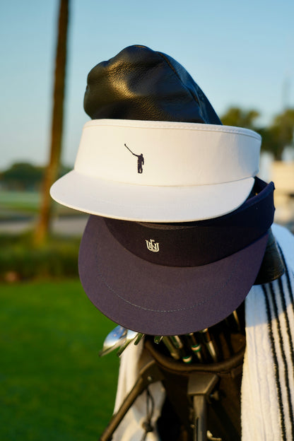 NLU Tour Visor | White w/ Navy Wayward Drive