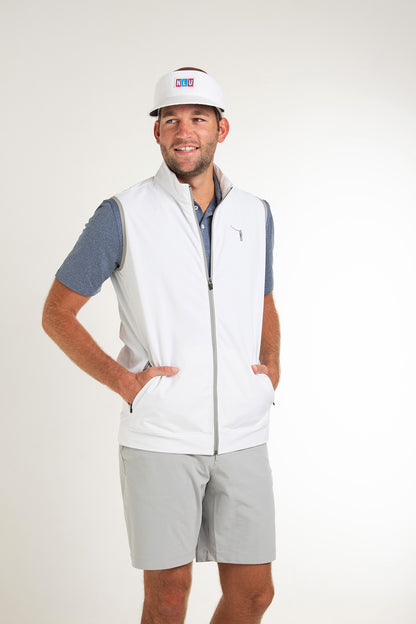 NLU Vest | White w/ Grey Logo